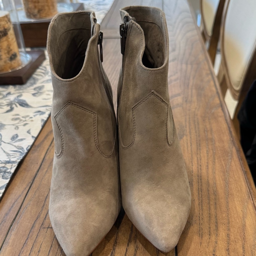 Vince Camuto Taupe Ankle Booties